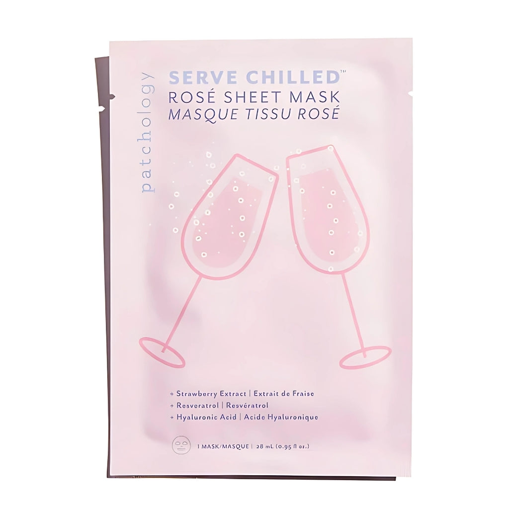 Patchology Serve Chilled™ Rosé Hydrating Face Sheet Mask